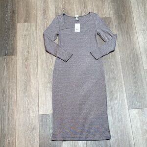 a new day Heather Gray Long Sleeve Dress